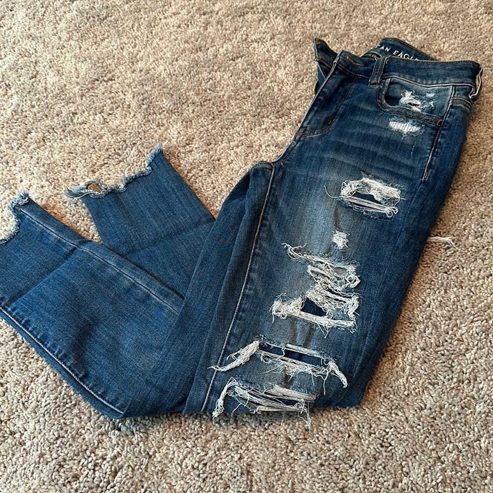 American Eagle, hi-rise jegging crop, size 4